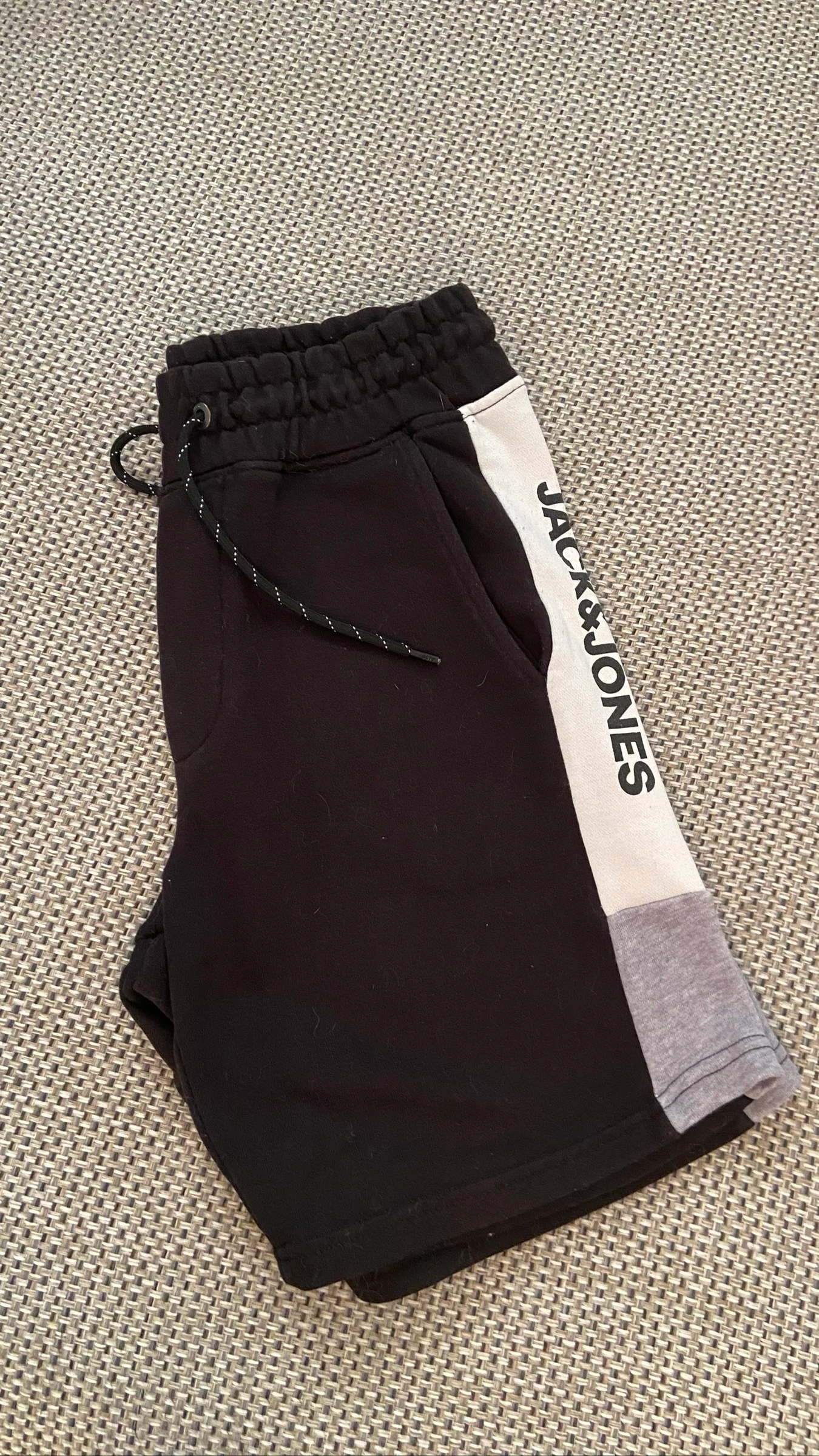 Short en coton Noir et gris Jack and Jones